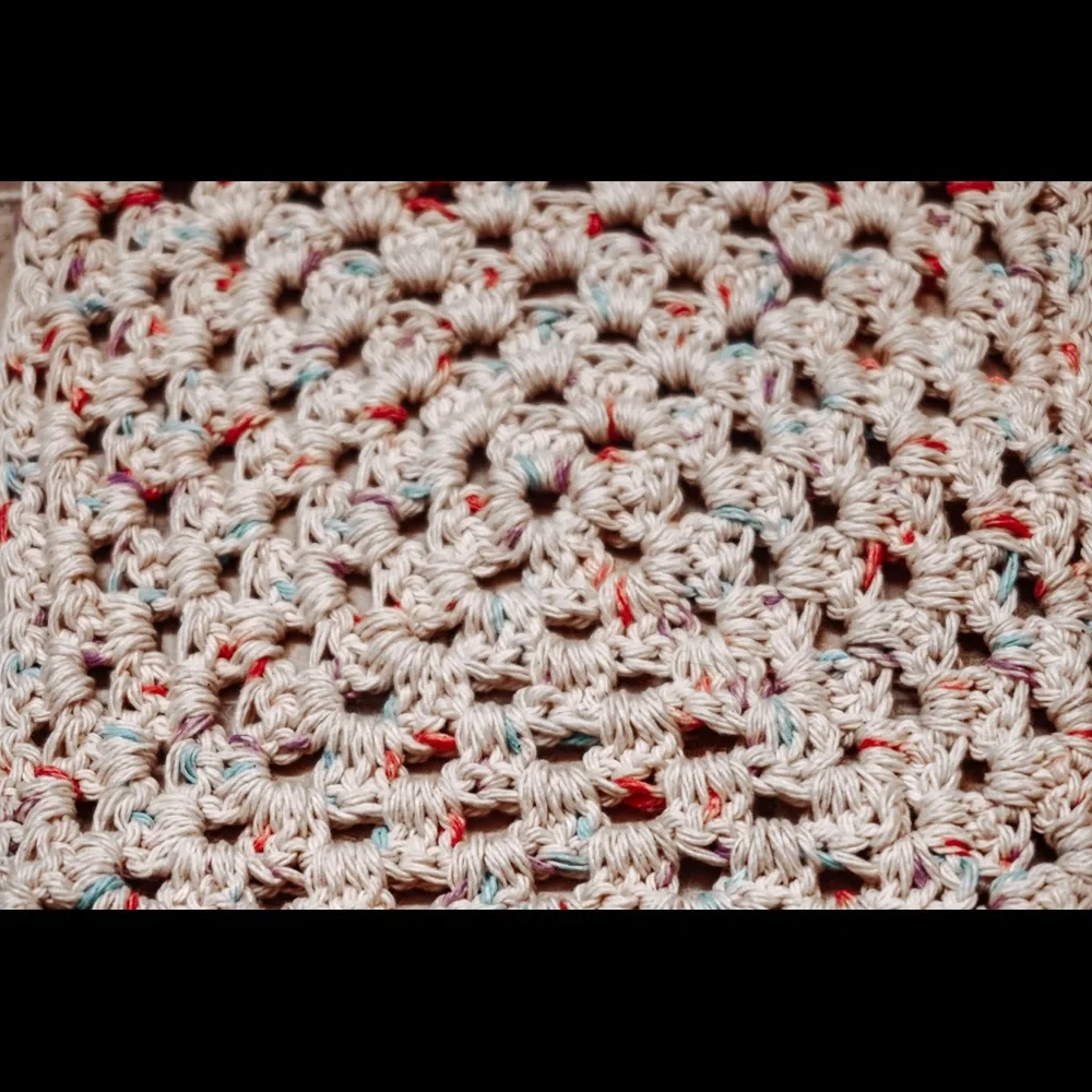 100% Cotton Kitchen/Bath Washcloth Hand Crocheted